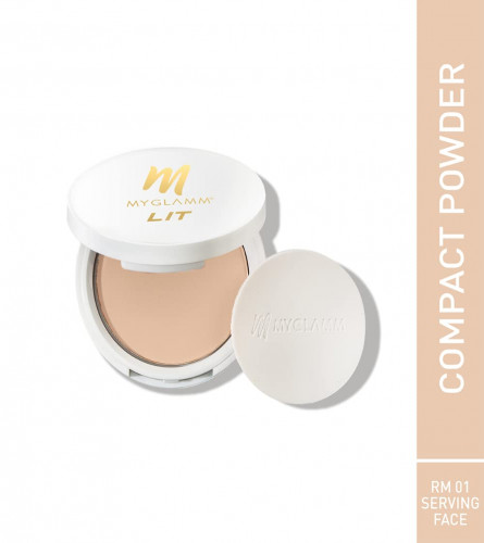 MyGlamm LIT Radiant Matte Compact-Serving Face