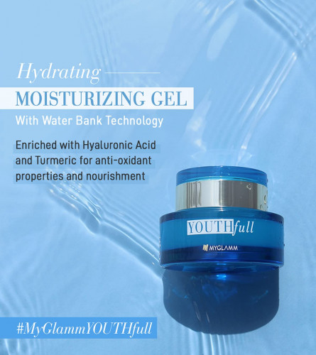 MyGlamm YOUTHfull Hydrating Moisturising Gel With Water Bank Technology