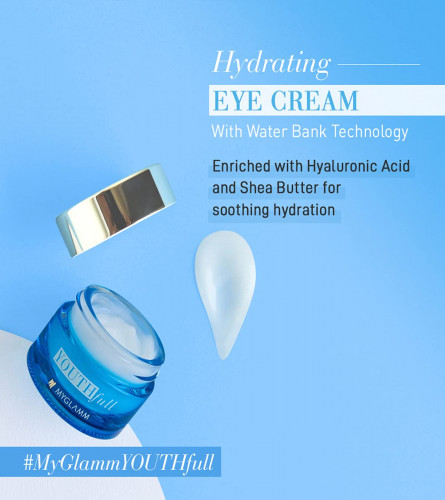 MyGlamm YOUTHfull Hydrating Eye Cream With Water Bank Technology