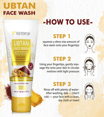 VOLAMENA Ubtan Face Wash 100 ml (Pack of 2)