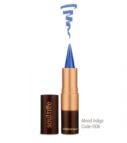 SoulTree Ayurvedic Kajal, 006 Mood Indigo Colour