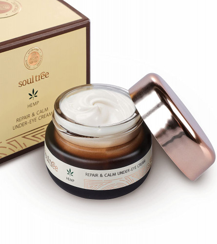 SoulTree Hemp Repair & Calm Under-Eye Cream | Reduces under-eye dark circles & puffiness