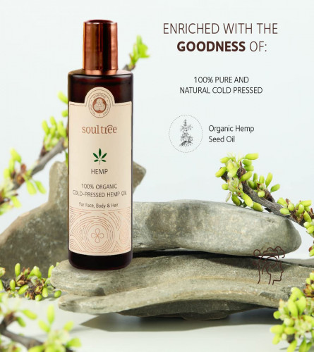 SoulTree 100% Organic Cold Pressed Hemp Oil