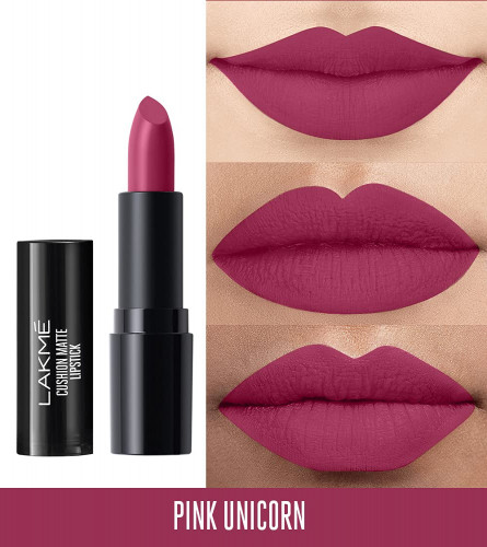 Lakme Cushion Matte Lipstick, Pink Unicorn