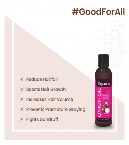 Trycone Onion Oil for hair growth, hair fall control and dandruff control