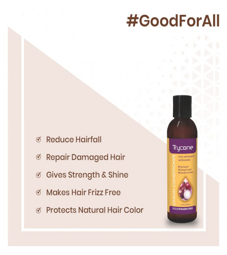 Trycone Onion Conditioner for hair growth Enrich with Vitamin E & Natural Actives