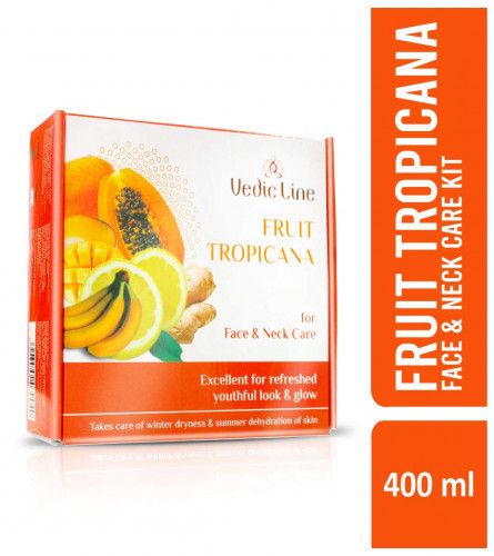 Vedicline Fruit Tropicana Facial Kit For Helps In Skin Exfoliation And Minimize Dark Spots
