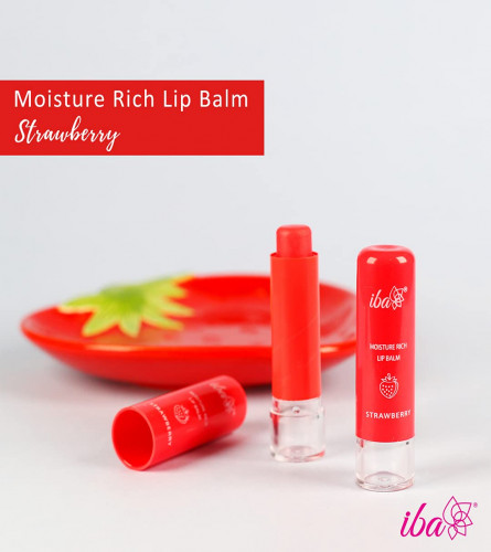Iba Pure lips Moisture Rich Lip Balm - Strawberry