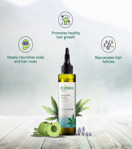 Hampa Hemp Amla Hair Oil | With Hemp, Amla & Coconut