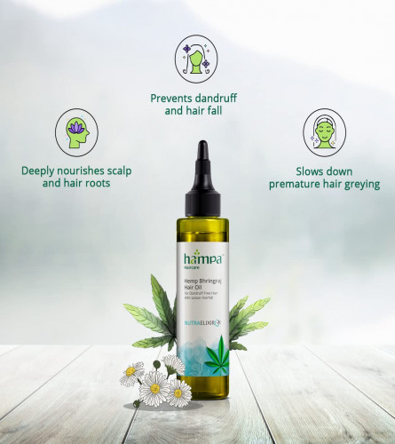 Hampa Hemp Bhringraj Hair Oil | with Hemp, Bhringraj & Coconut