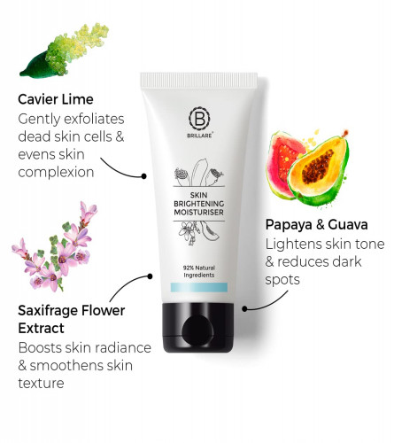 Brillare Skin Brightening Natural Moisturiser With Lime Cavier and Papaya