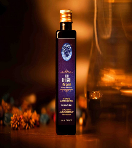 Shesha Naturals Ayurveda NeeliBringadi Ayurvedic Hair Oil for Hair Growth & Hair Fall Control