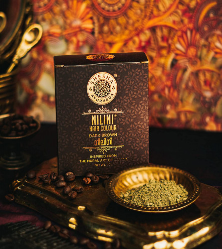 Shesha Ayurveda Nilini Hair Colour Dark Brown, Ayurvedic and Chemical Free