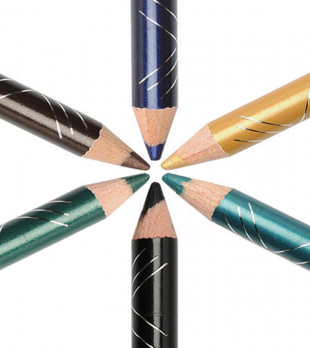 INCOLOR Intense Longwear Eye Pencil, Satin Finish Combo Multicolor (Pack of 6)