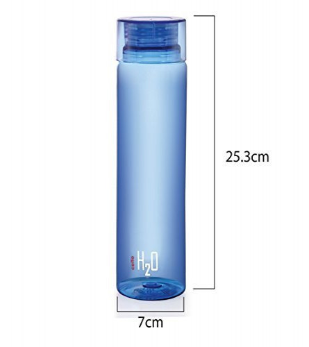 Buy Cello H2O Plastic Water Bottle 1 L Multicolour (Set of 3)