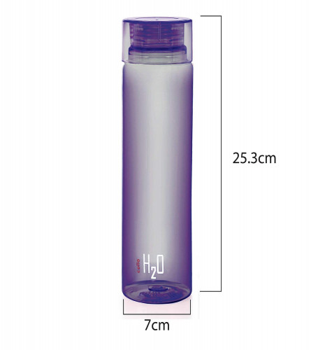 Cello H2O Plastic Unbreakable Bottle 1 L, Set of 6, Color May Vary, Multicolour (Fs)