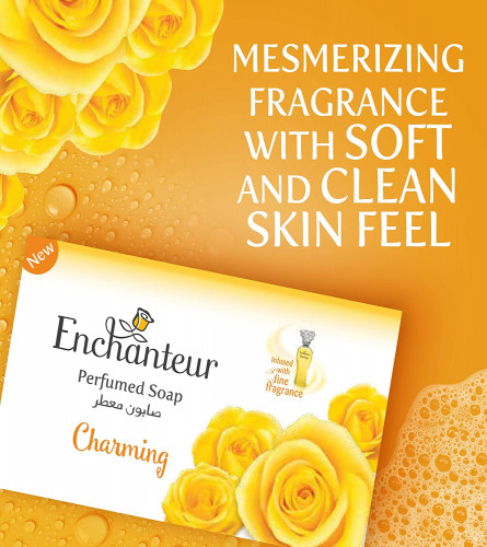 Enchanteur Charming Perfumed Soap with Citrus and Cedarwood Extracts