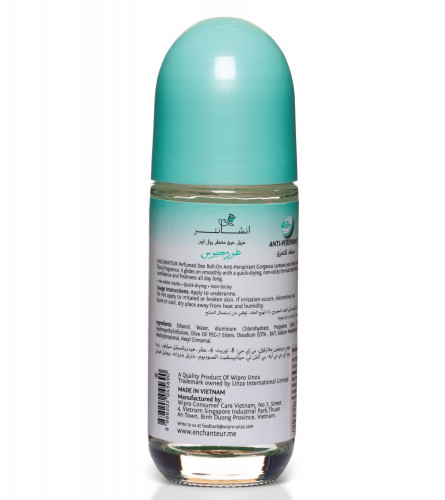 Enchanteur Gorgeous Roll-On Deodorant, 48 hr odour protection, Anti Perspirant for Women