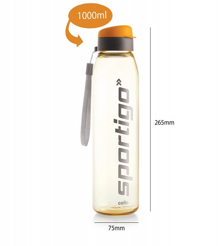 Cello Sportigo Plastic Bottle Set 1 L Multicolor (Set of 2)