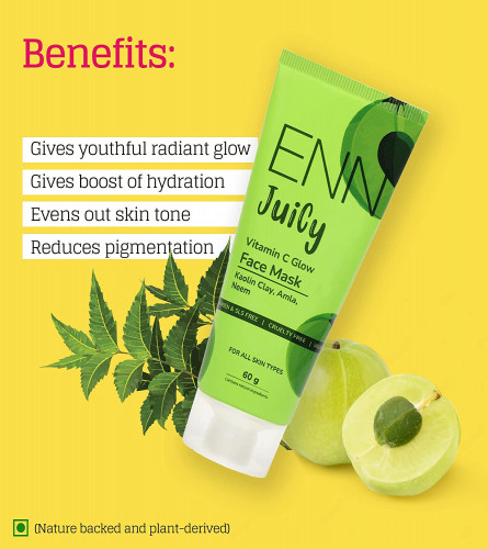 ENN Juicy Vitamin C Glow Face Mask | Brightening Face Mask | Improves Texture