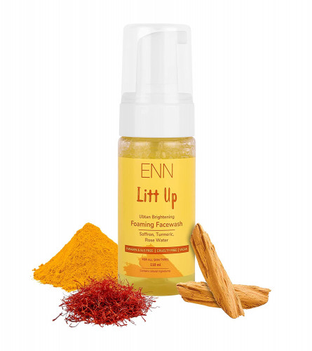 ENN LITT UP Ubtan Skin Brightening Foaming Face wash | Remove Stubborn tan