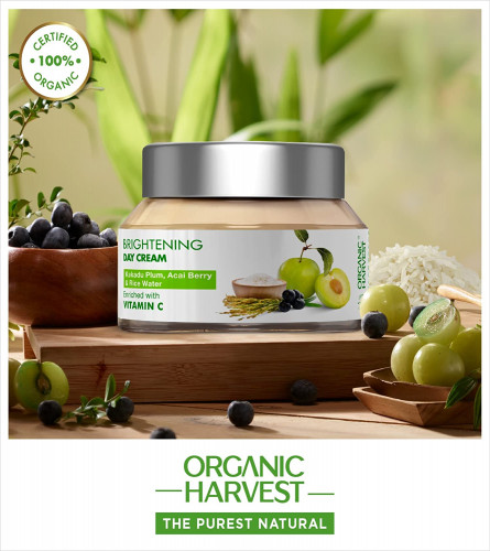 Organic Harvest Brightening Day Cream for women