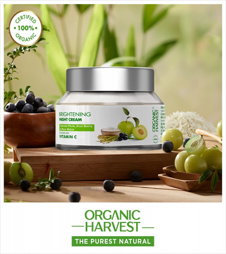 Organic Harvest Brightening Night Cream | Overnight Repair