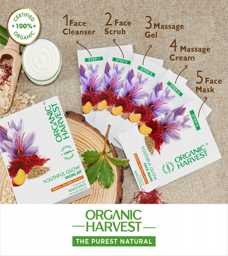 Organic Harvest Youthful Glow Facial Kit: Protects Skin Against Sun Damage