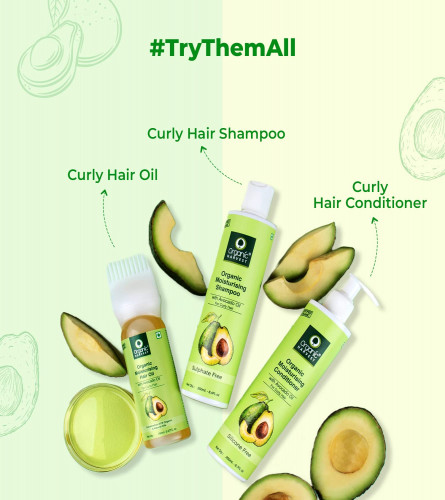 Organic Harvest Moisturising Conditioner with Avocado Oil & Aloe Vera Extract for Curly Hair