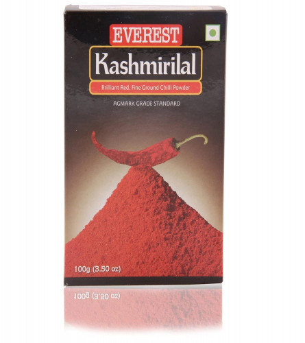 Everest Powder Kashmirilal Brilliant Red Chilli Powder, 100g (Pack of 4)