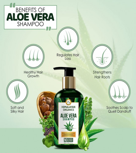 Himalayan Organics Aloevera Shampoo Extract of Moringa & Methi