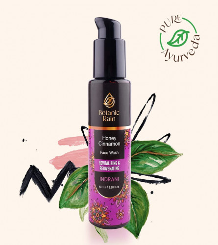 Botanic Rain Ayurvedic Face Wash With Honey & Cinnamon For All Types Of Skin