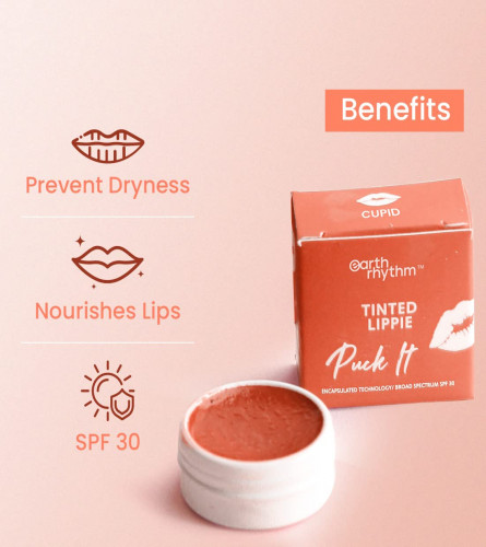 Earth Rhythm Tinted Lip Balm & Cheek Tint with SPF30 – Cupid, Dry Chapped Lips