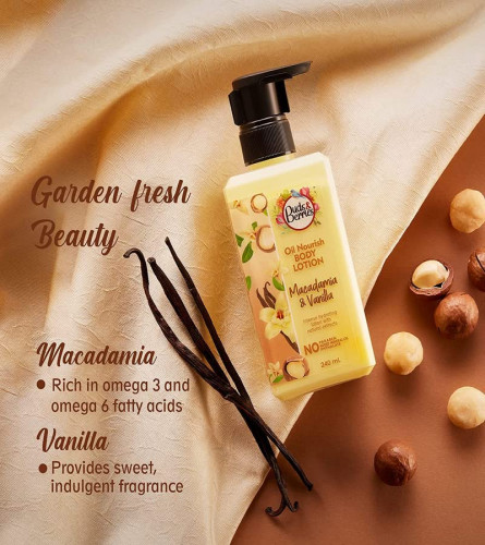 Buds & Berries Oil Nourish Body Lotion with Macadamia and Vanilla Extracts