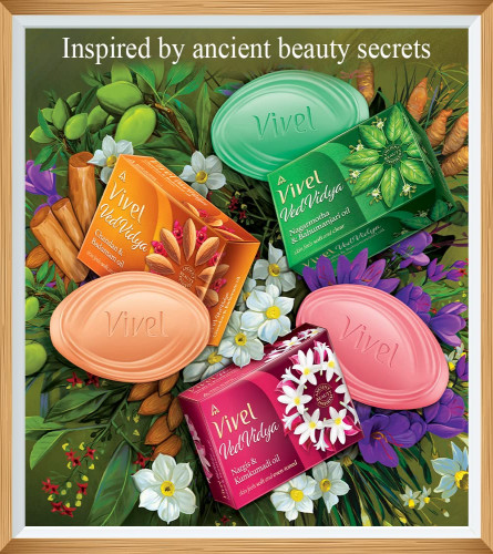 Vivel VedVidya Luxury Skincare Soap 100 gm (Pack of 3)