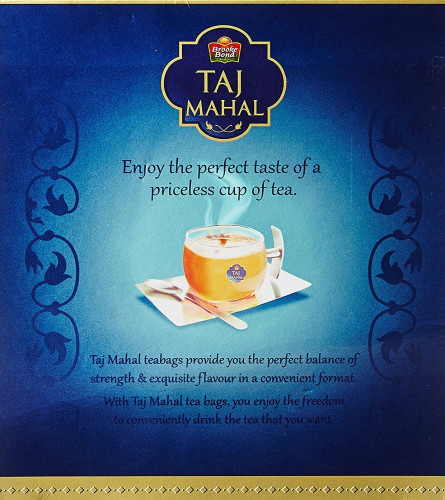 Brook Bond Taj Mahal Leaf 100 Tea Bags , Original Darjeeling tea