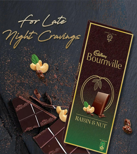 Cadbury Bournville Raisin and Nuts Dark Chocolate Bar