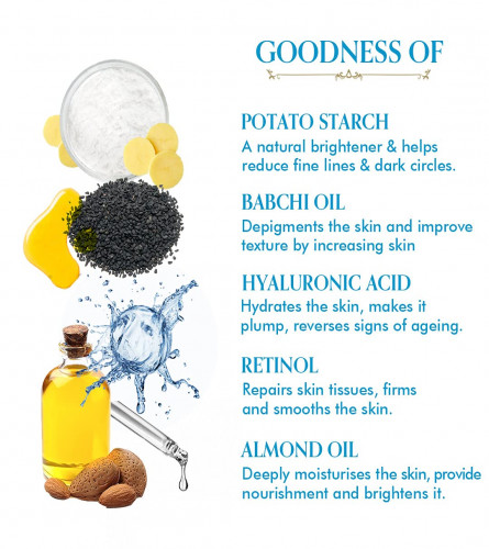 The Ayurveda Co. Under Eye Gel for Dark Circles Enriched with Retinol for Fineline