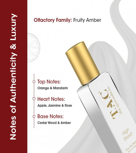 TAC - The Ayurveda Co. High Street Perfume, Eau De Parfum For Fruity Amber