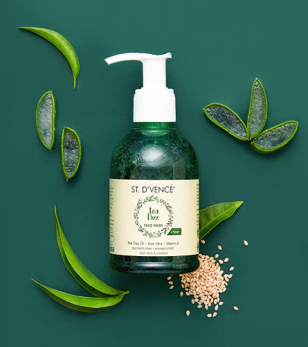 St. D'Vence 100% Natural Tea Tree Oil & Neem Face Wash