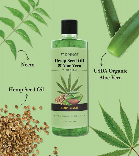 St. D’Vence Refreshing Hemp Seed Body Wash