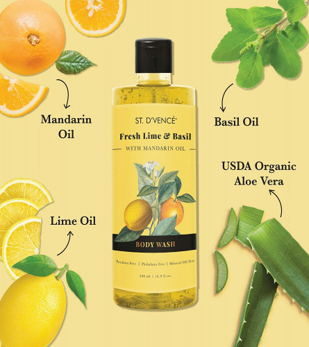 St. D’Vence Refreshing Lime & Basil Body Wash