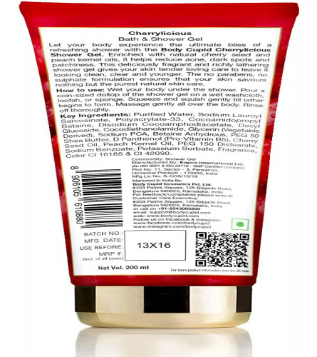 Body Cupid Cherrylicious Shower Gel - NO Sulphate & Paraben