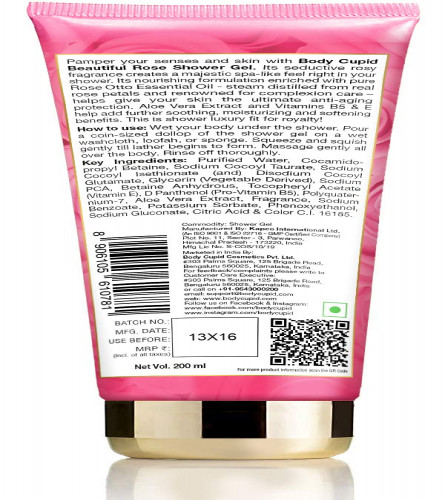 Body Cupid Beautiful Rose Shower Gel - With Rose essential oil