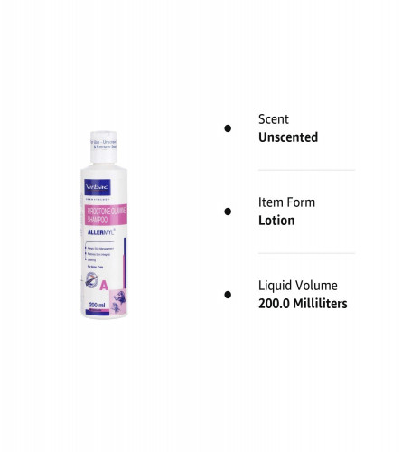 Virbac Allermyl Shampoo For Pet Dogs and Cats 200 ml