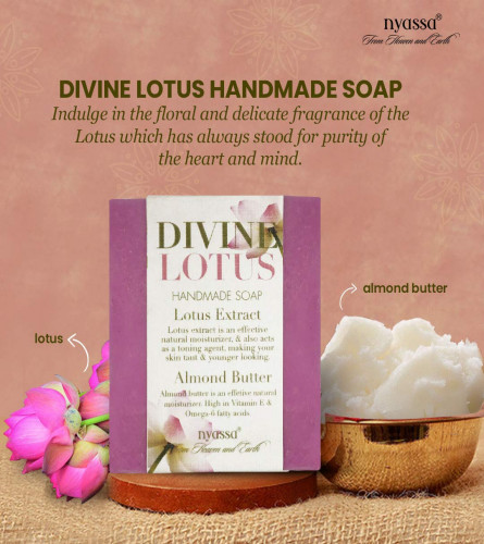 Nyassa Luxurious Divine Lotus Handmade Natural Bathing Soap