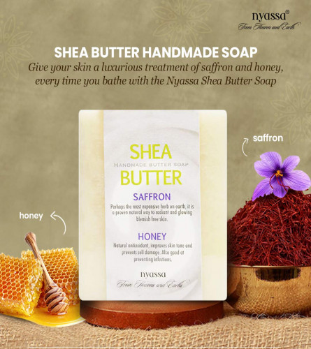 Nyassa Shea Butter Handmade Soap from India with a subtle fragrance