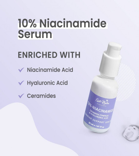 Earth Rhythm 10% Niacinamide Serum + Hyaluronic Acid Face Serum 15 ml (Pack of 2)