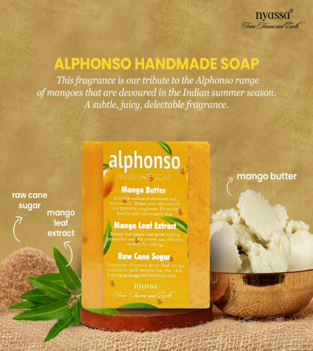 Nyassa Alphonso Handmade Sugar Soap