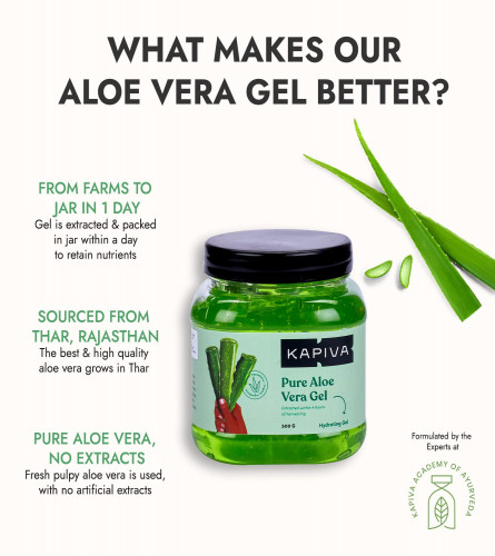 Kapiva Pure Aloe Vera Skin Gel 500 g